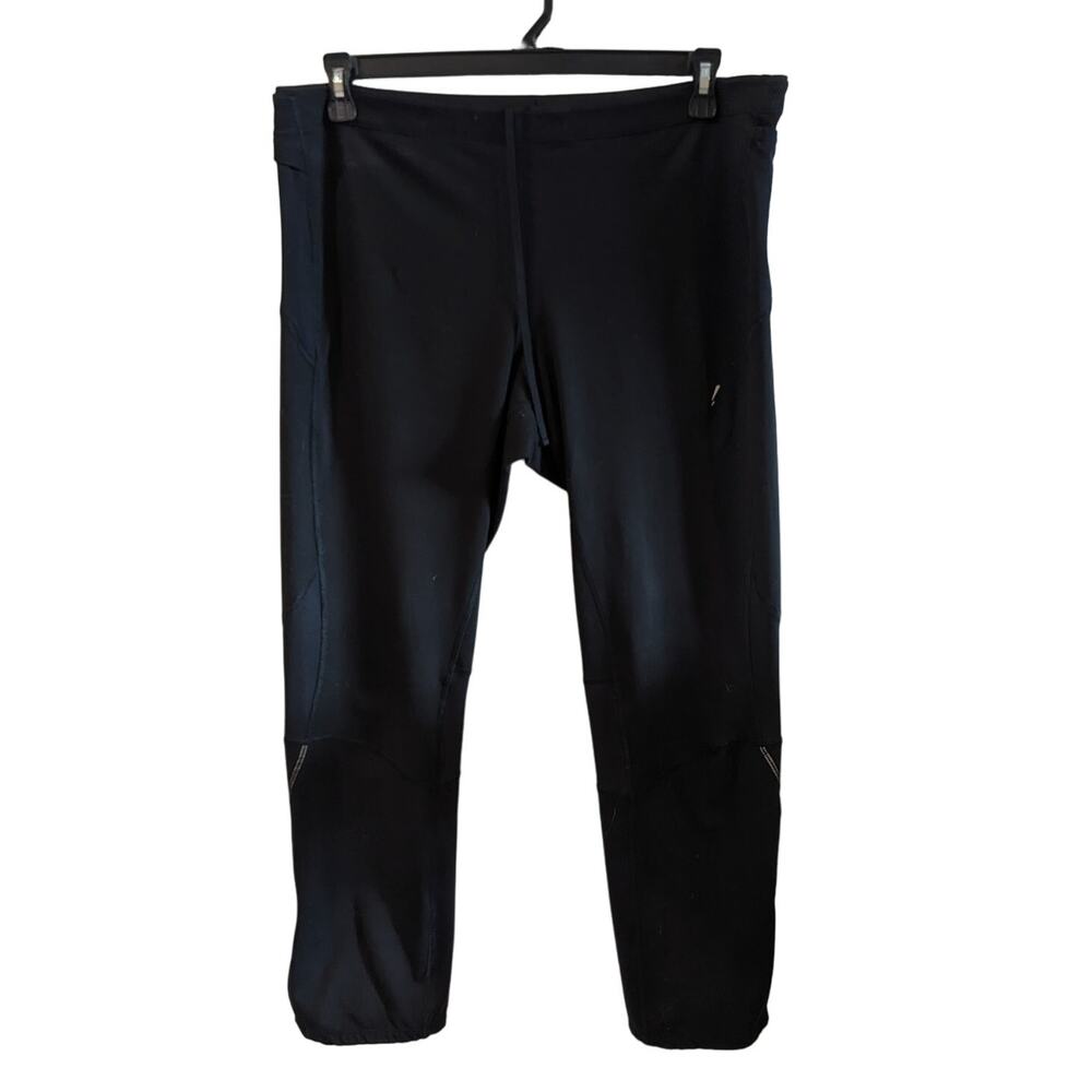 Old Navy Go Dry Run Tight Black Jack Zip Up Mesh Leggings XXL
